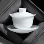 Ice Jade Porcelain Lidded Bowl